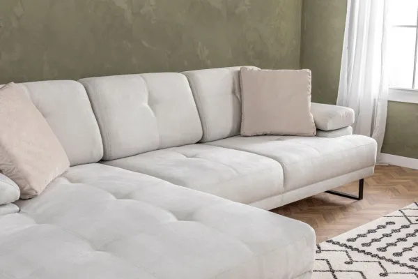 Rohová sedacia súprava / Rohová pohovka Mustang Small Left - Beige