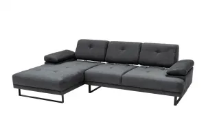 Rohová sedacia súprava / Rohová pohovka Mustang Small Left - Anthracite