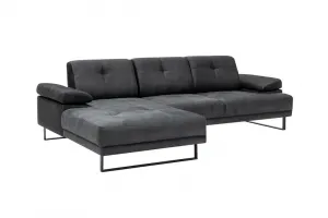 Rohová sedacia súprava / Rohová pohovka Mustang Small Left - Anthracite