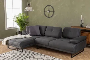 Rohová sedacia súprava / Rohová pohovka Mustang Small Left - Anthracite