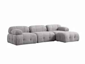 Rohová sedacia súprava / Rohová pohovka Petite 3 - Light Grey