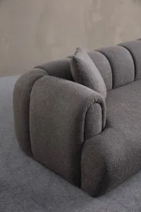 Trojmiestna pohovka Puffy 3 Plain - Anthracite
