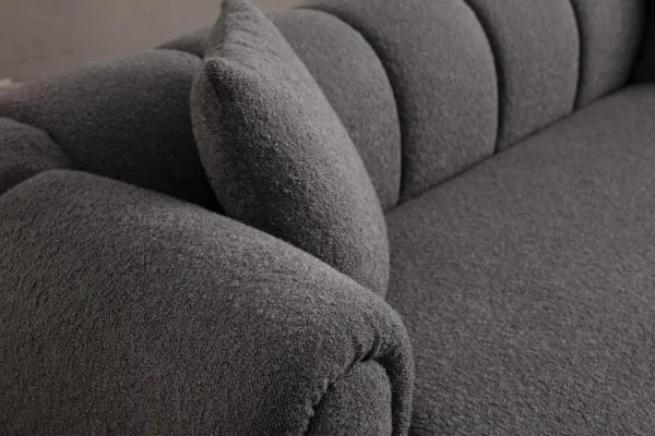 Trojmiestna pohovka Puffy 3 Plain - Anthracite