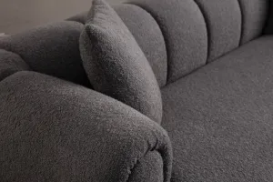 Trojmiestna pohovka Puffy 3 Plain - Anthracite