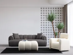 Trojmiestna pohovka Puffy 3 Plain - Anthracite