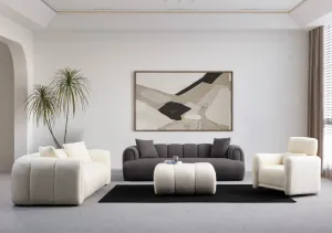 Trojmiestna pohovka Puffy 3 Plain - Anthracite
