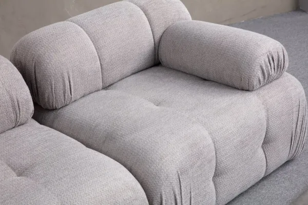 Rohová sedacia súprava / Rohová pohovka Petite 2 - Light Grey