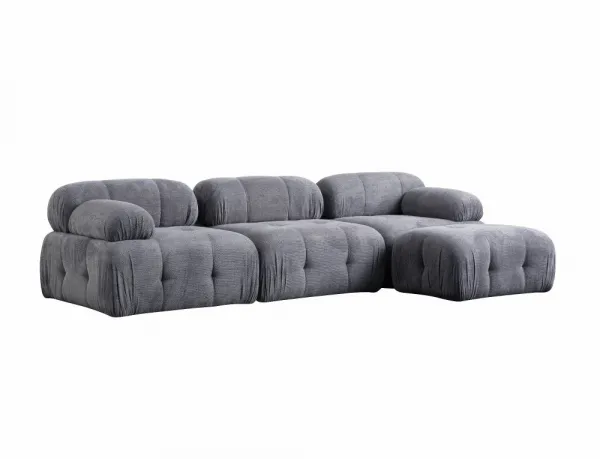 Rohová sedacia súprava / Rohová pohovka Petite 3 - Grey
