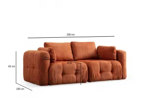Dvojmiestna pohovka Amaris 2 Seater - Orange