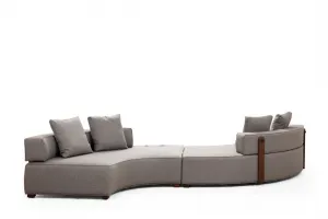 Rohová sedacia súprava / Rohová pohovka Gondol-5 (CHL-SAĞ-CHL-SAĞ) - Grey