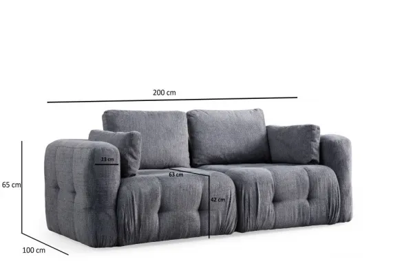 Dvojmiestna pohovka Amaris 2 Seater - Grey