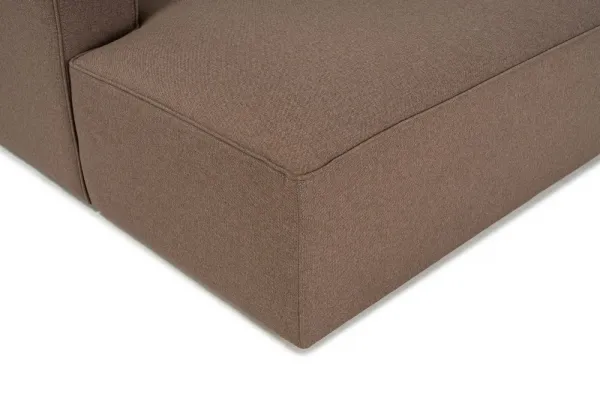 Kreslo / Jednomiestna pohovka Mora XL Chl Left - Brown