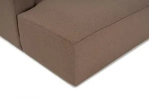 Kreslo / Jednomiestna pohovka Mora XL Chl Left - Brown
