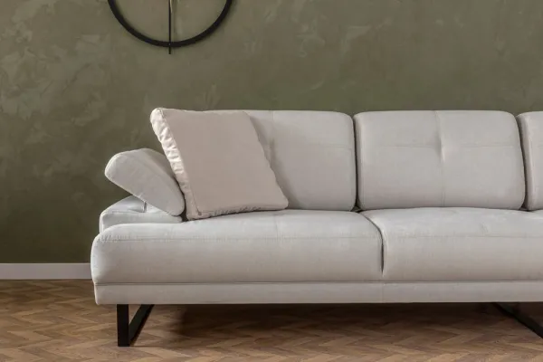 Rohová sedacia súprava / Rohová pohovka Mustang Small Right - Beige