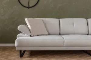 Rohová sedacia súprava / Rohová pohovka Mustang Small Right - Beige