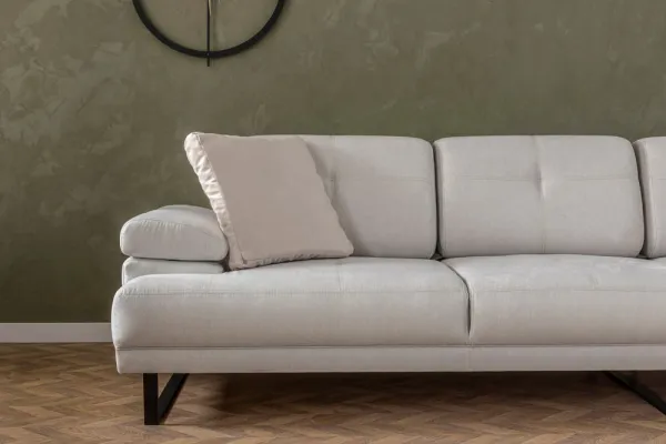 Rohová sedacia súprava / Rohová pohovka Mustang Small Right - Beige