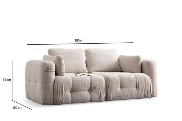 Dvojmiestna pohovka Amaris 2 Seater - Beige