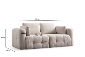 Dvojmiestna pohovka Amaris 2 Seater - Beige