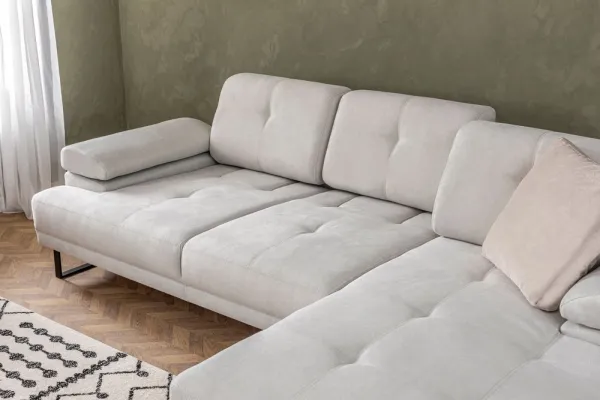 Rohová sedacia súprava / Rohová pohovka Mustang Small Right - Beige