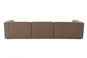 Rohová sedacia súprava / Rohová pohovka Mora XL (ChlLeft-O1-1R) - Brown