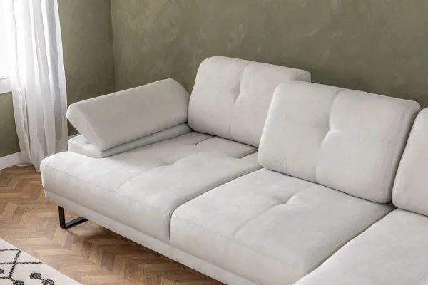 Rohová sedacia súprava / Rohová pohovka Mustang Small Right - Beige