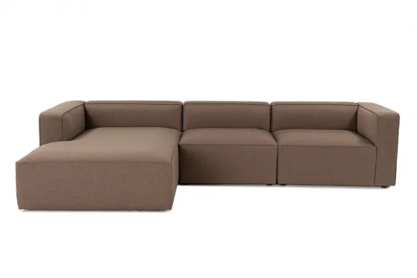 Rohová sedacia súprava / Rohová pohovka Mora XL (ChlLeft-O1-1R) - Brown