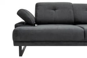 Rohová sedacia súprava / Rohová pohovka Mustang Small Right - Anthracite
