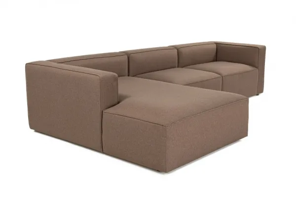 Rohová sedacia súprava / Rohová pohovka Mora XL (ChlLeft-O1-1R) - Brown