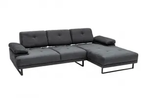 Rohová sedacia súprava / Rohová pohovka Mustang Small Right - Anthracite