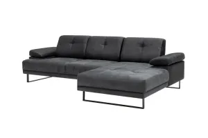 Rohová sedacia súprava / Rohová pohovka Mustang Small Right - Anthracite