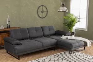 Rohová sedacia súprava / Rohová pohovka Mustang Small Right - Anthracite