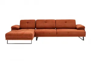 Rohová sedacia súprava / Rohová pohovka Mustang Small Left - Orange