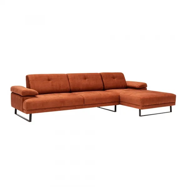 Rohová sedacia súprava / Rohová pohovka Mustang Small Right - Orange
