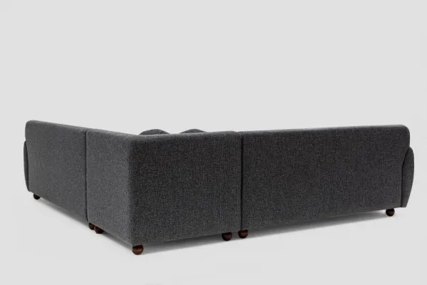 Rohová sedacia súprava / Rohová pohovka Eddy Corner 2 (3L-C-3R) - Dark Grey