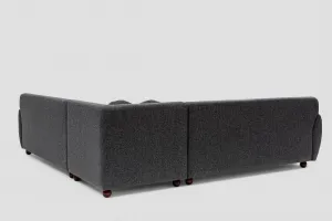 Rohová sedacia súprava / Rohová pohovka Eddy Corner 2 (3L-C-3R) - Dark Grey