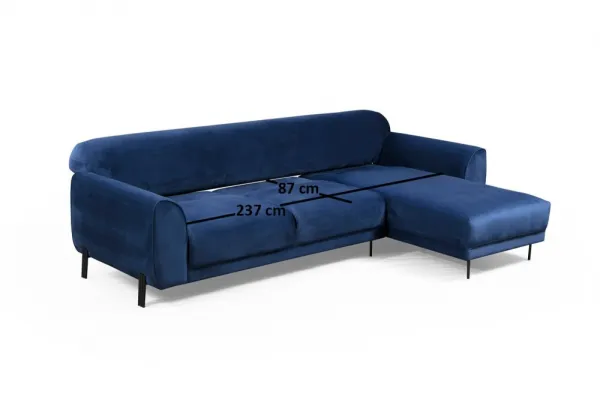 Rohová rozkladacia pohovka Image Corner Right ( L3-Chl ) - Navy Blue