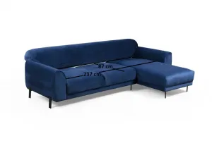 Rohová rozkladacia pohovka Image Corner Right ( L3-Chl ) - Navy Blue