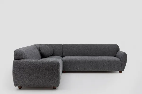 Rohová sedacia súprava / Rohová pohovka Eddy Corner 2 (3L-C-3R) - Dark Grey