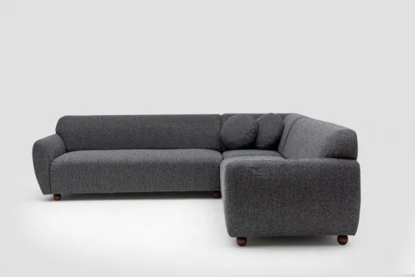 Rohová sedacia súprava / Rohová pohovka Eddy Corner 2 (3L-C-3R) - Dark Grey