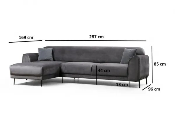 Rohová rozkladacia pohovka Image Corner Left ( Chl-3R ) - Anthracite