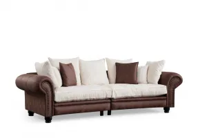 Trojmiestna pohovka Fresno 3 - Brown, White