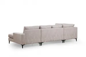 Rohová sedacia súprava / Rohová pohovka Porto Corner (EOT-C-02-CHL) - Beige