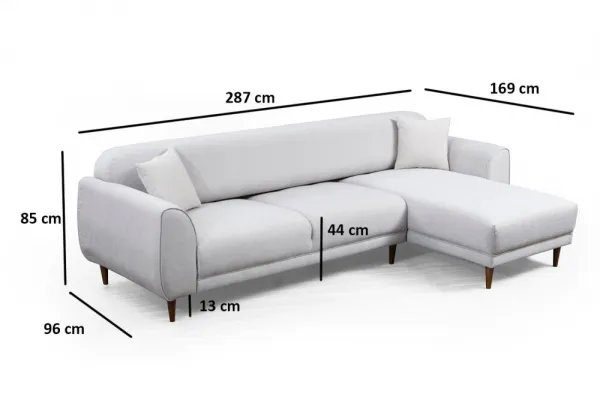 Rohová rozkladacia pohovka Image Corner Right ( L3-Chl ) - Beige