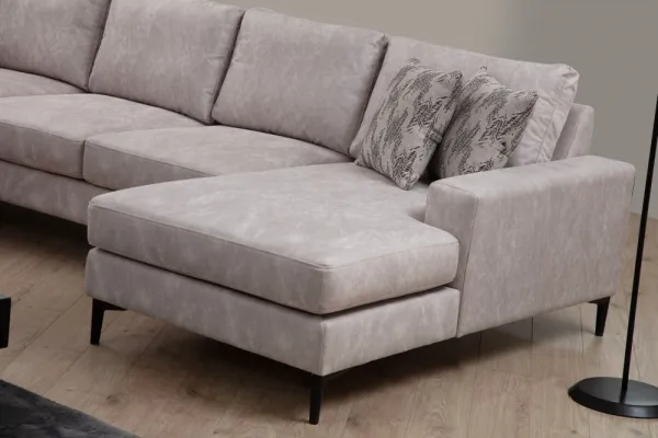 Rohová sedacia súprava / Rohová pohovka Porto Corner (EOT-C-02-CHL) - Beige
