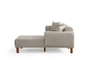 Rohová rozkladacia pohovka Lyke Right - Cream
