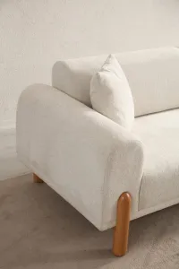 Rohová rozkladacia pohovka Lyke Left - Cream