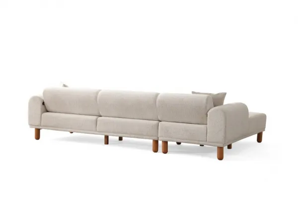 Rohová rozkladacia pohovka Lyke Left - Cream