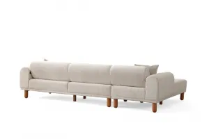 Rohová rozkladacia pohovka Lyke Left - Cream