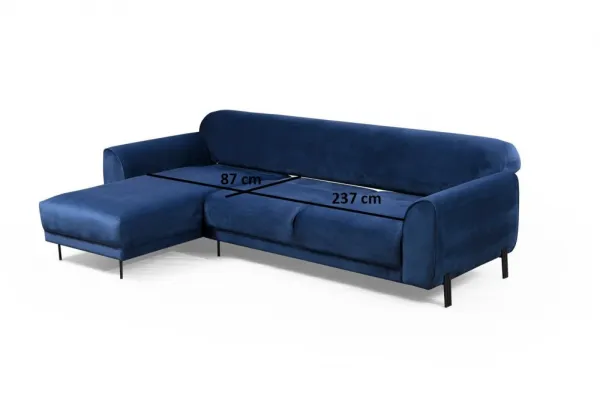 Rohová rozkladacia pohovka Image Corner Left ( Chl-3R ) - Navy Blue