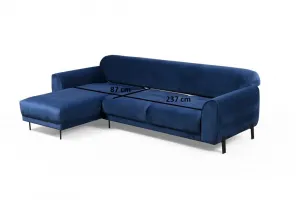 Rohová rozkladacia pohovka Image Corner Left ( Chl-3R ) - Navy Blue